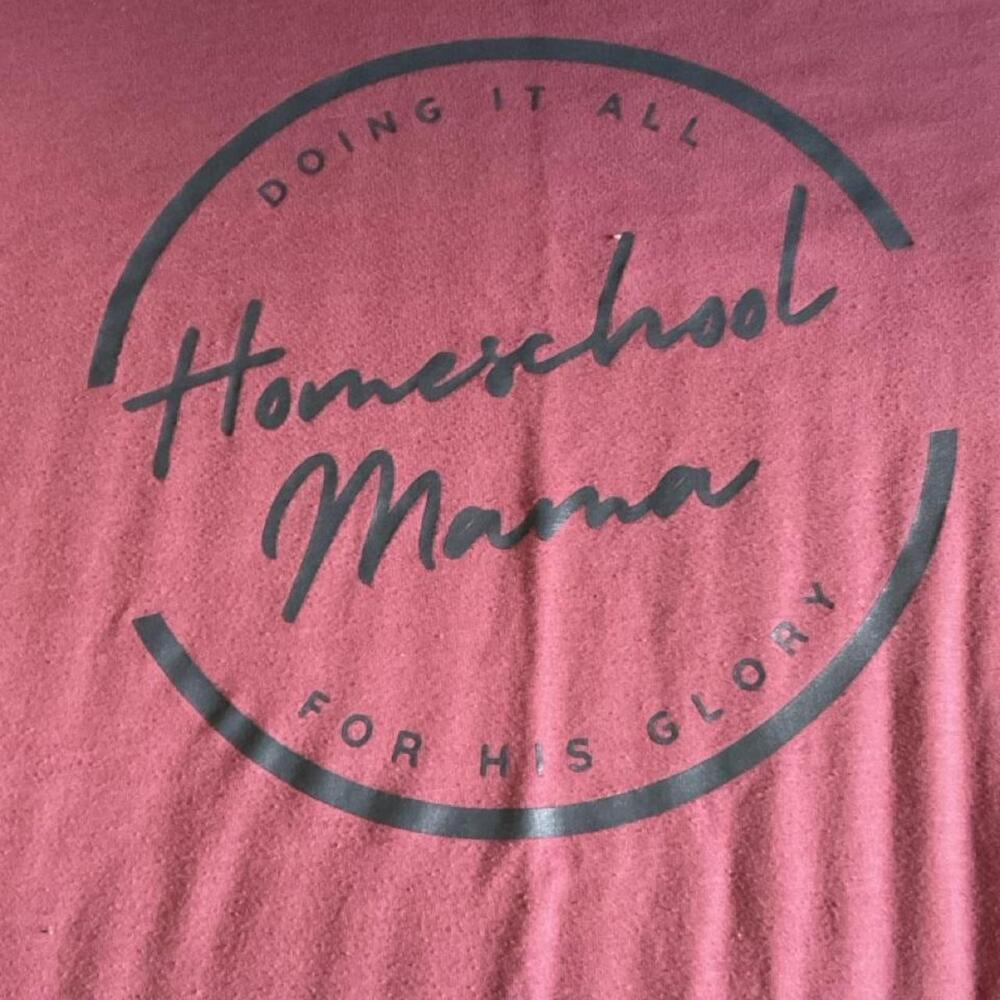 Cozy "Homeschool Mama" Graphic Tee